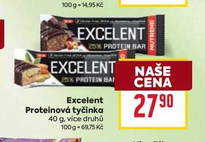 Excelent Proteinová tyčinka 40 g v akci