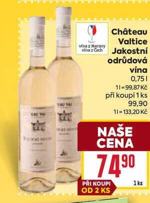 Château Valtice vina z Cech Jakostní odrůdová vina 0,75l
