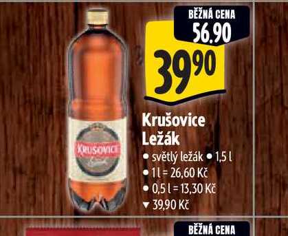  Krušovice Ležák  1,5 l