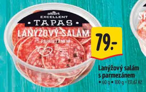 Lanýžový salám s parmezánem, 60 g