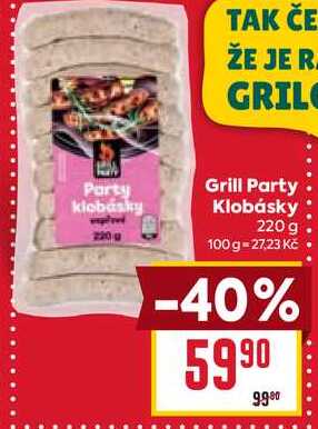 Grill Party Klobásky 220 g 