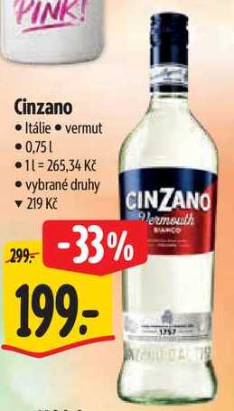 Cinzano, 0,75 l