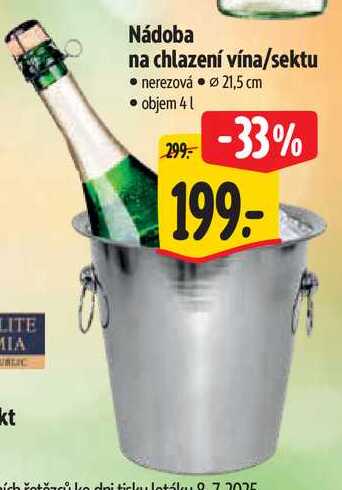 Nádoba na chlazení vína/sektu 