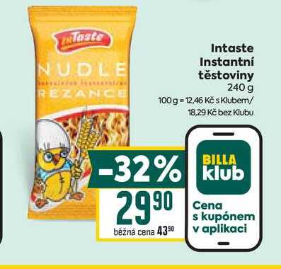 Intaste Instantní těstoviny 240 g 