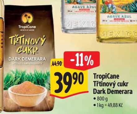 Třtinový cukr Dark Demerara, 800 g
