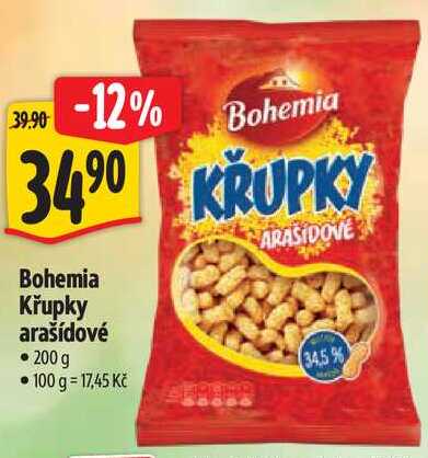 Bohemia Křupky arašídové, 200 g