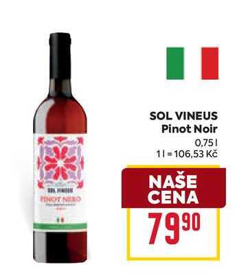 SOL VINEUS Pinot Noir 0,75l