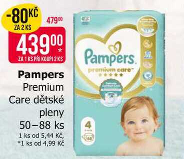 Pampers Premium Care dětské pleny 50-88 ks 