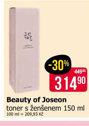Beauty of Joseon toner s ženšenem 150 ml 