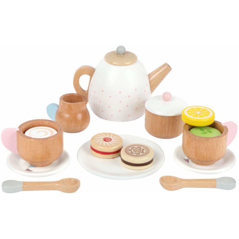 Small foot Wooden Tea Set with Cookies sada hraček ze dřeva 3 y+ 17 ks
