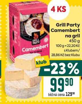 Grill Party Camembert na gril 450 g 