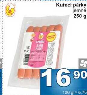 Kuřecí párky jemné 250 g