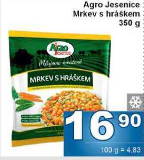 Agro Jesenice Mrkev s hráškem 350g