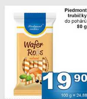Piedmont trubičky do poháru 80 g