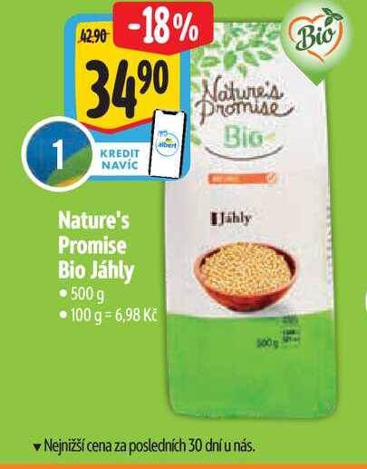  Nature's Promise Bio Jáhly 500 g  