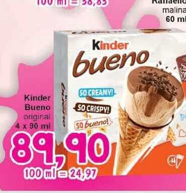 Kinder Bueno original 4 x 90 ml 