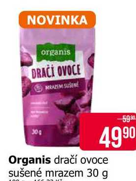 Organis dračí ovoce sušené mrazem 30 g 