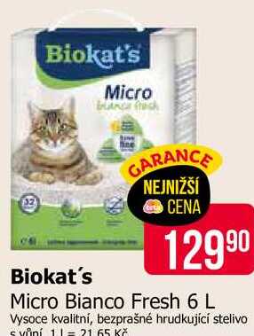 Biokat´s Micro Bianco Fresh 6 L 