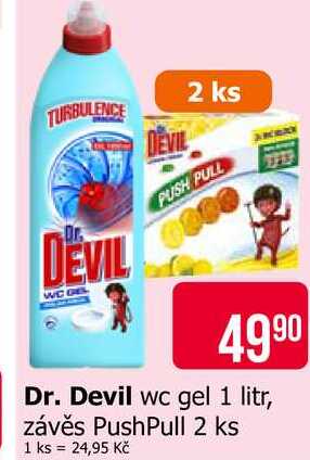Dr. Devil wc gel 1 litr