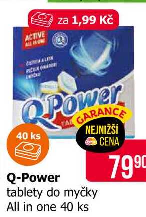Q-Power tablety do myčky All in one 40 ks 