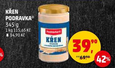 KŘEN PODRAVKA, 345 g 