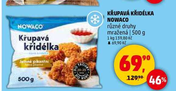 NOWACO KŘUPAVÁ KŘIDÉLKA různé druhy mražená, 500 g 