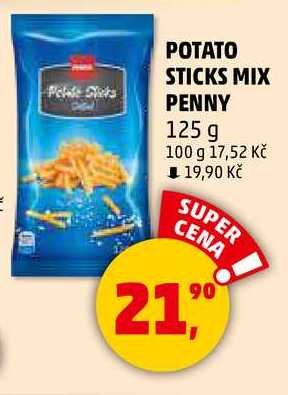 POTATO STICKS MIX PENNY, 125 g 