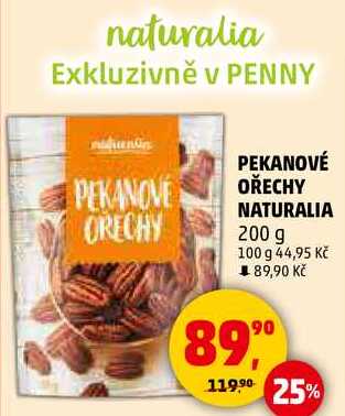 PEKANOVÉ OŘECHY NATURALIA, 200 g 