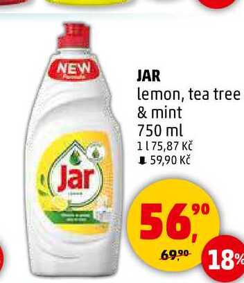 JAR lemon, tea tree & mint, 750 ml 