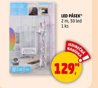 LED PÁSEK 2 m, 30 led, 1 ks  