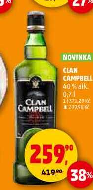 CLAN CAMPBELL 40% alk., 0,7 l