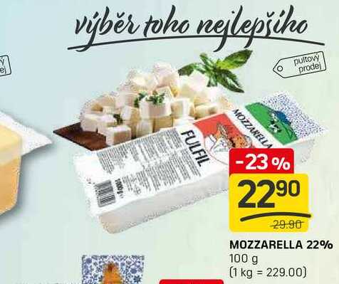 MOZZARELLA 22% 100 g