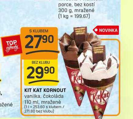 KIT KAT KORNOUT vanilka, čokoláda 110 ml, mražené 
