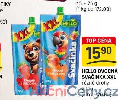 HELLO OVOCNÁ SVAČINKA XXL různé druhy 200 g