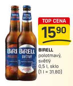 BIRELL polotmavý, světlý 0,5l