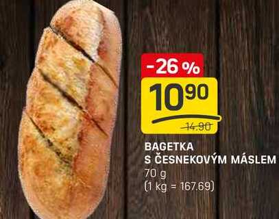 BAGETKA S ČESNEKOVÝM MÁSLEM 70 g 