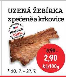 UZENÁ ŽEBÍRKA z pečeně a krkovice 100g 