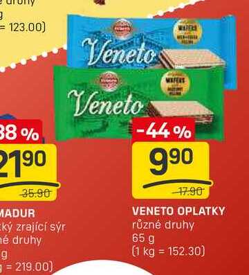 VENETO OPLATKY různé druhy 65 g 