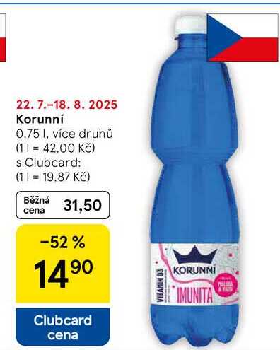 Korunní, 0.75 l, více druhů 