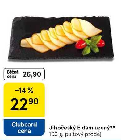 Jihočeský Eidam uzený, 100 g 