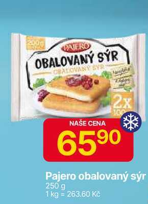 Pajero obalovaný sýr 250 g 