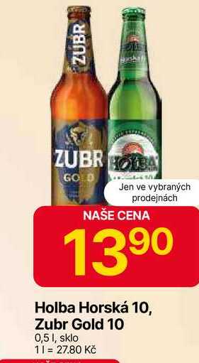 Holba Horská 10, 0,5 l, sklo
