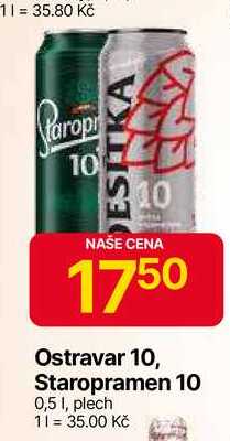 Staropramen 10° 0,5 l, plech