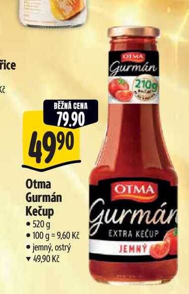  Otma Gurmán Kečup   520 g  