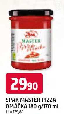 SPAK MASTER PIZZA OMÁČKA 180 g/170 ml 