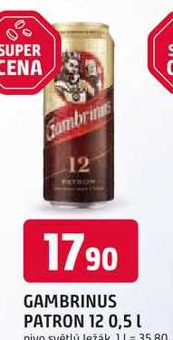 GAMBRINUS PATRON 12 0,5 l