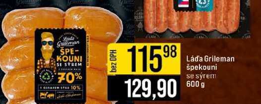 Ládá Grileman špekouni se sýrem 600 g