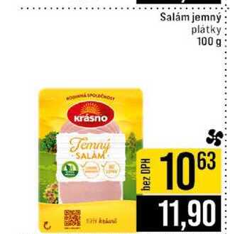 Salám jemný plátky 100 g