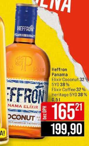 Heffron Panama Elixir Coffee 32% Heritage 5Y0 38% 0,5l