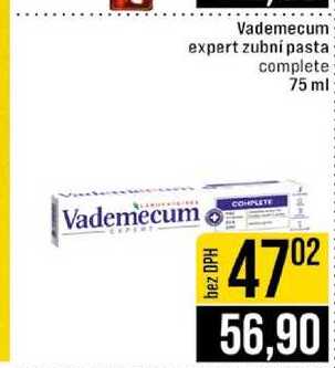 Vademecum expert zubní pasta complete 75 ml